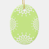 Décoration En Céramique Pâques vertes et blanches (Dos)