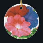 Décoration En Céramique Paquet de semences vintage Art Étiquette, Fleurs P<br><div class="desc">Illustration vintage emballage de semences étiquette publicité d'art mettant en vedette des couleurs mixtes plantes Petunia et fleurs. Faites pousser de belles fleurs de pétunia roses,  rouges et bleues dans votre jardin de printemps ou dans une ferme. Publicité d'antiquité pour Huth Seed Company,  Inc.,  San Antonio,  Texas.</div>
