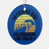 Décoration En Céramique Parachute de parachutisme Skydiver (Gauche)