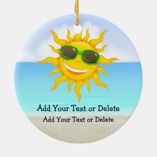 Décoration En Céramique Paradise Beach Père Noël - SRF (Dos)