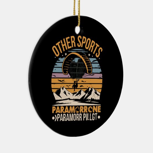 Décoration En Céramique Paramotor Pilot Paramotoring (Droite)