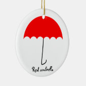 Décoration En Céramique Parapluie rouge (Droite)