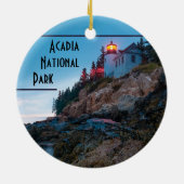 Décoration En Céramique Parc national Acadia Souvenir Noël (Dos)