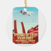 Décoration En Céramique Parc national de la forêt pétrifiée, Arizona. (Devant)