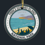 Décoration En Céramique Parc national de l'Île-du-Prince-Édouard Badge de<br><div class="desc">Design vectoriel du parc national de l'Île-du-Prince-Édouard. Le Park est situé le long de la rive nord de l'île,  face au golfe du Saint-Laurent.</div>
