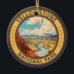 Décoration En Céramique Parc national de Yellowstone Hayden Valley Travel<br><div class="desc">Design vectoriel de Yellowstone. Le parc comprend des canyons spectaculaires,  des rivières alpines,  des forêts luxuriantes,  des sources chaudes et des geysers qui brassent,  dont son plus célèbre,  Old Faithful.</div>