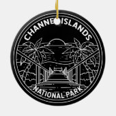 Décoration En Céramique Parc national des îles Channel Californie Monoline (Dos)