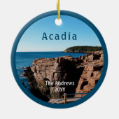 Décoration En Céramique Parc national du Thunder Hole Acadia Maine (Dos)