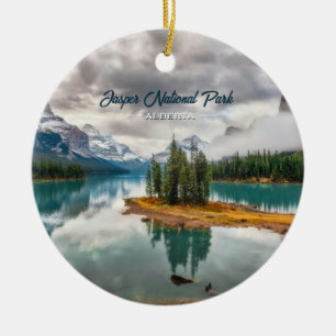 Décoration En Céramique Parc national Jasper Banff Canada Souvenir