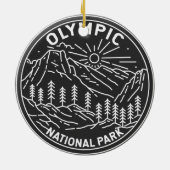 Décoration En Céramique Parc national olympique Washington Monoline  (Dos)