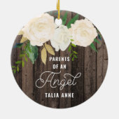 Décoration En Céramique Parents of An Angel Personalized Infant Loss (Dos)