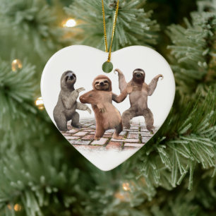 Décoration En Céramique Paresseux dansant drôles de cadeaux mignons pour l