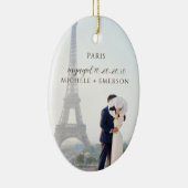 Décoration En Céramique Paris Proposal Engagement Photo keepsake (Droite)