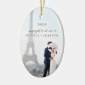 Décoration En Céramique Paris Proposal Engagement Photo keepsake (Gauche)