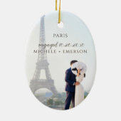 Décoration En Céramique Paris Proposal Engagement Photo keepsake (Dos)