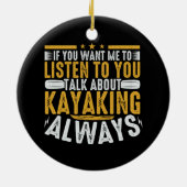 Décoration En Céramique Parlez-Moi De Kayak (Dos)