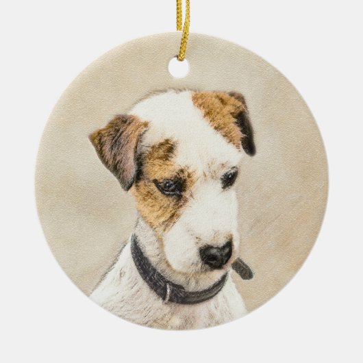 Décoration En Céramique Parson Jack Russell Terrier Peinture - Chien Art (Devant)