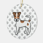 Décoration En Céramique Parson Robe Blanche Et Tan Russell Terrier (Gauche)