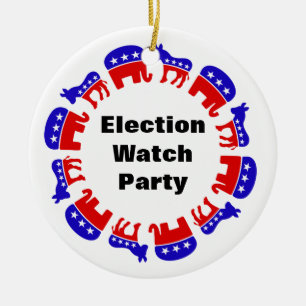 Décoration En Céramique Parti de surveillance électorale