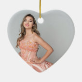 Décoration En Céramique Parties scintillant argent Rose clair rose Mis XV (Dos)