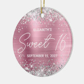 Décoration En Céramique Parties scintillant argent rose moderne Fancy Swee (Gauche)