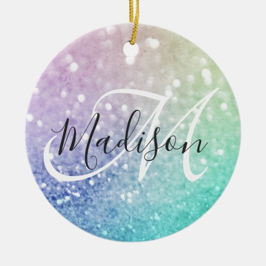 Décoration En Céramique Parties scintillant Bokeh Glamour Élégant (Devant)