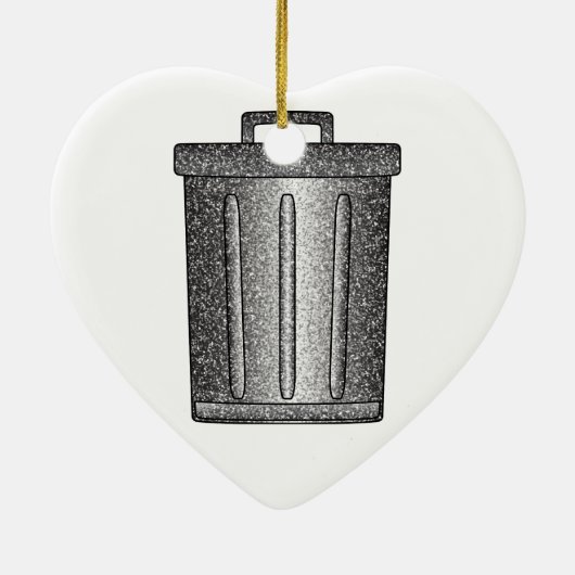 Décoration En Céramique Parties scintillant de déchets (Dos)