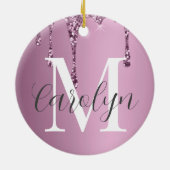 Décoration En Céramique Parties scintillant de luxe profonde Rose rose Fi (Dos)