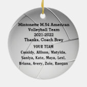 Décoration En Céramique Parties scintillant Gold sur commande personnalisé (Dos)