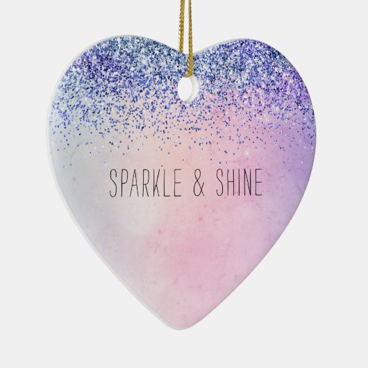 Décoration En Céramique Parties scintillant Ombre bleu violet (Droite)