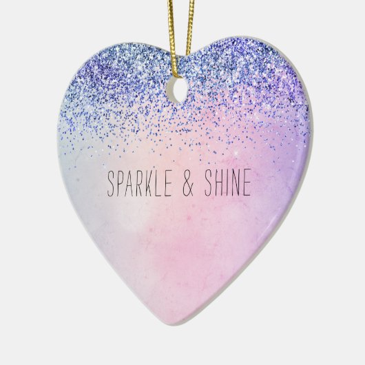 Décoration En Céramique Parties scintillant Ombre bleu violet (Gauche)