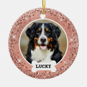 Décoration En Céramique Parties scintillant Rose or brossé métal Rose or p