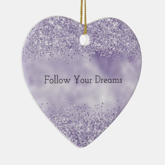 Décoration En Céramique Parties scintillant violette brillante (Droite)