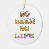 DÉCORATION EN CÉRAMIQUE PAS DE BIÈRE PAS DE VIE (Gauche)