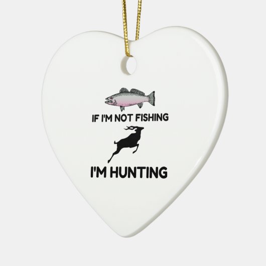 Décoration En Céramique Pas de pêche, puis de chasse (Gauche)