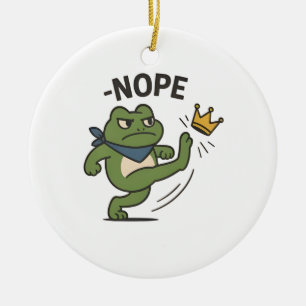 Décoration En Céramique Pas de rois en Amérique Grenouille Pas de rois Dém