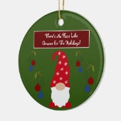 Décoration En Céramique Pas d'endroit comme Gnome pour les vacances (Gauche)