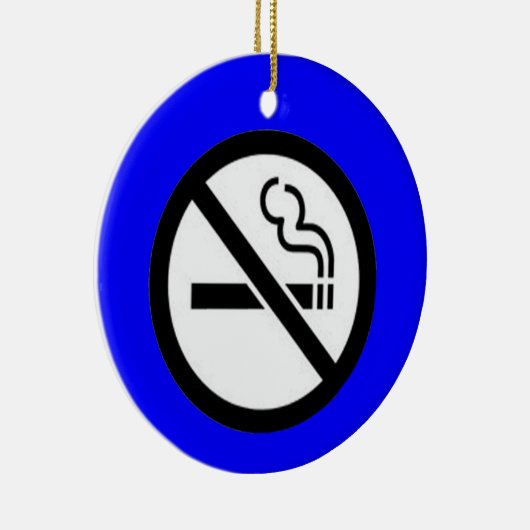 Décoration En Céramique Pas d'ornement pour fumer (Droite)