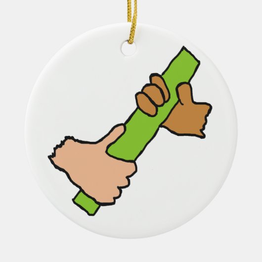 Décoration En Céramique Passage Du Baton (Devant)