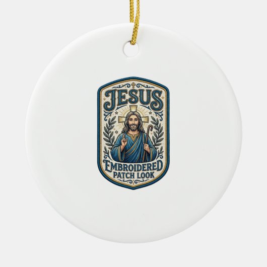 Décoration En Céramique Patch brodé Jésus Regardez Patch brodé Jésus (Devant)
