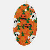 Décoration En Céramique Patch Citrouille Haunted Halloween Ghosts (Droite)