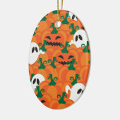 Décoration En Céramique Patch Citrouille Haunted Halloween Ghosts (Gauche)