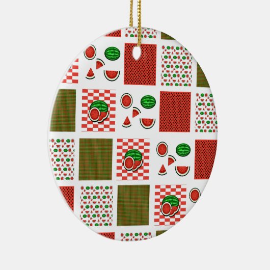 Décoration En Céramique Patchwork de pastèque (Droite)