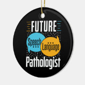 Décoration En Céramique Pathologiste du futur langage SLP (Gauche)