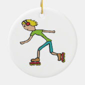 Décoration En Céramique Patinage en ligne (Dos)