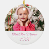 Décoration En Céramique Patineuse rose (Dos)