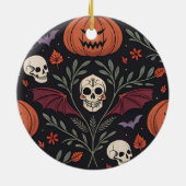 Décoration En Céramique Pattern d'Halloween (Dos)