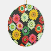 Décoration En Céramique Patterned Gears (Gauche)