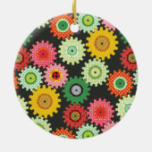Décoration En Céramique Patterned Gears (Dos)
