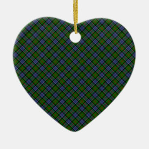 Décoration En Céramique Patterson Clan Tartan Designed Print